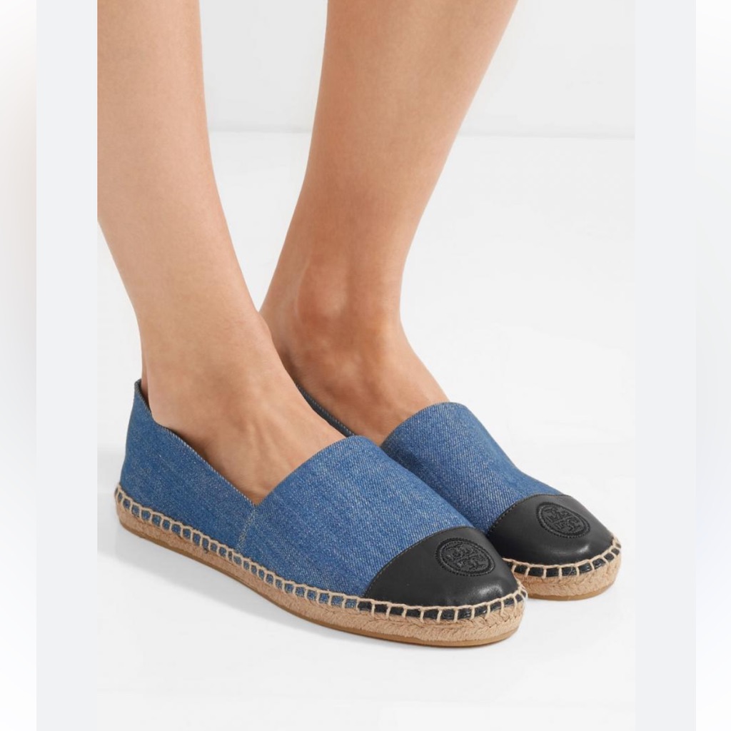 Tory Burch Max Espadrille Flat Denim